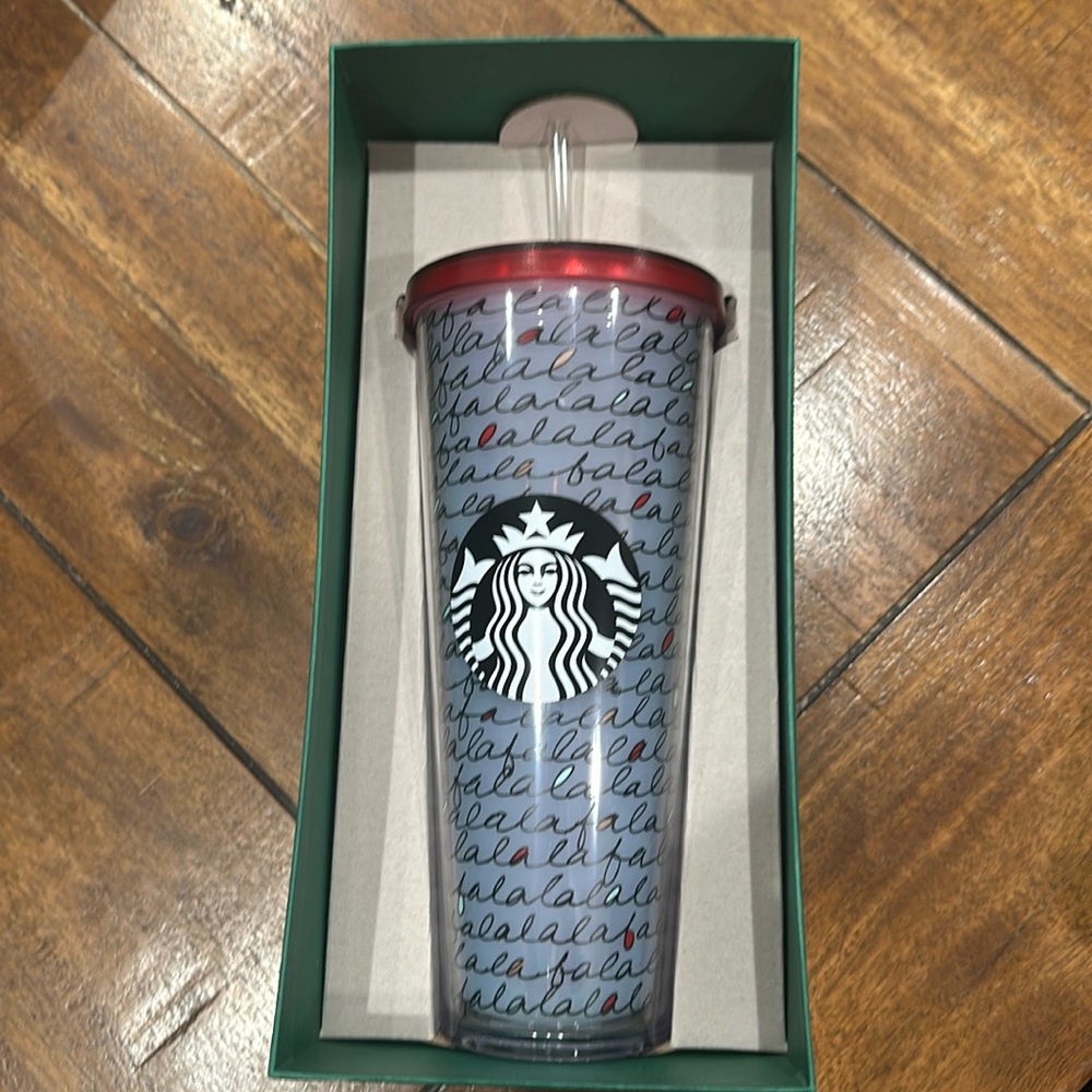NIB Starbucks Christmas Falalalala Tumbler 2016